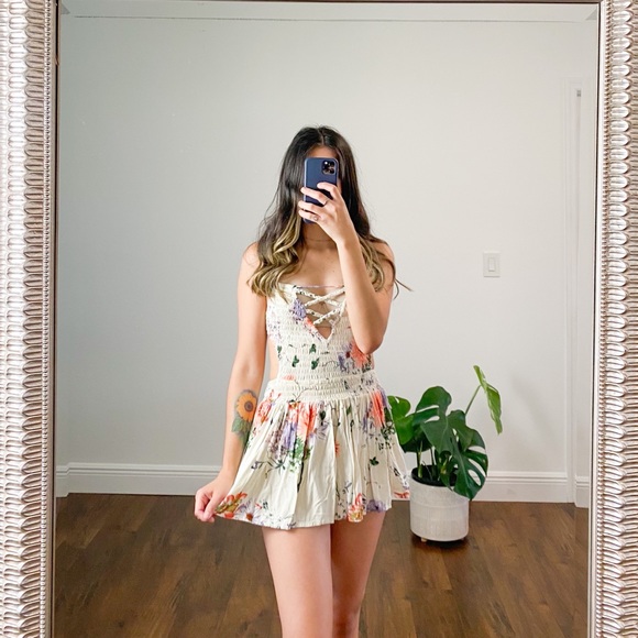 Floral open back dress size xs - Picture 1 of 1